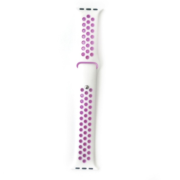 LAST 1! Purple White Sport Band For Apple Watch - Picture 2 of 2